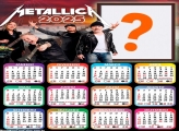 Calendário 2025 Metallica Montagem de Foto