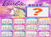 Calendário 2025 Barbie Unicórnio Foto Montagem Online