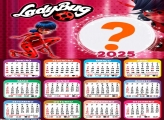 Calendário 2025 LadyBug Montagem Grátis