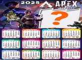 Calendário 2025 Apex Legends Colagem Online Grátis