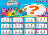 Calendário 2025 Rainbow Rangers Colagem Online
