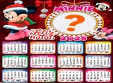 Calendário 2025 Feliz Natal Minnie Disney Montagem Online