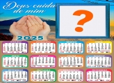 Calendário 2025 Deus Cuida de Mim Montagem Grátis Online