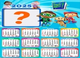 Calendário 2025 Super Why Moldura Online