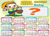 Calendário 2025 Chico Bento Baby Moldura Online