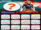 Foto Calendário 2025 Capitã Marvel Vingadores Moldura