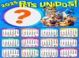 Calendário 2025 Pets Unidos Montagem Grátis Online