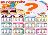 Calendário 2025 Pintando o 7 Montagem Grátis Online