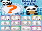 Calendário 2025 Panda Azul Montagem Online