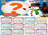 Calendário 2025 Feliz Natal Boneco de Neve Fazer Online
