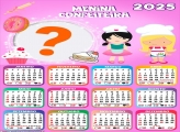 Calendário 2025 Menina Confeiteira Montagem de Foto