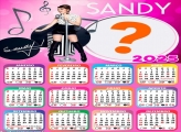 Calendário 2025 Sandy Fazer Foto Montagem
