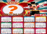 Calendário 2025 Mickey Circo Montagem Grátis Online