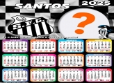Calendário 2025 Santos Time de Futebol Foto Montagem Online