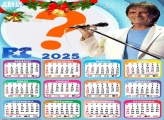 Calendário 2025 Feliz Natal Roberto Carlos Foto Montagem Online