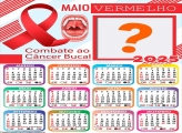 Foto Calendário 2025 Campanha Maio Vermelho Moldura
