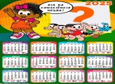 Calendário 2025 Consciência Negra Turma da Mônica Montagem Online