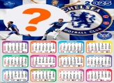 Calendário 2025 Chelsea Football Club Time de Futebol Moldura Online