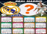Calendário 2025 Real Madrid Colagem Online Grátis