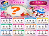 Calendário 2025 Infantil da Alice no País das Maravilhas Online