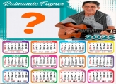 Calendário 2025 Fagner Cantor Montagem de Foto