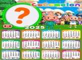 Calendário 2025 Cocomelon Moldura Online