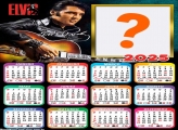 Calendário 2025 Elvis Presley Montagem de Foto