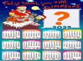 Calendário 2025 Feliz Natal Simpsons Foto Montagem Online