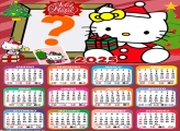 Calendário 2025 Feliz Natal Hello Kitty Montagem Online