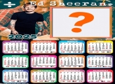 Calendário 2025 Ed Sheeran Montagem de Foto